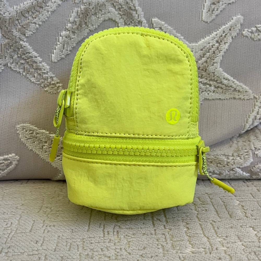 LULULEMON City Adventures Nano Mini Backpack Neon Yellow